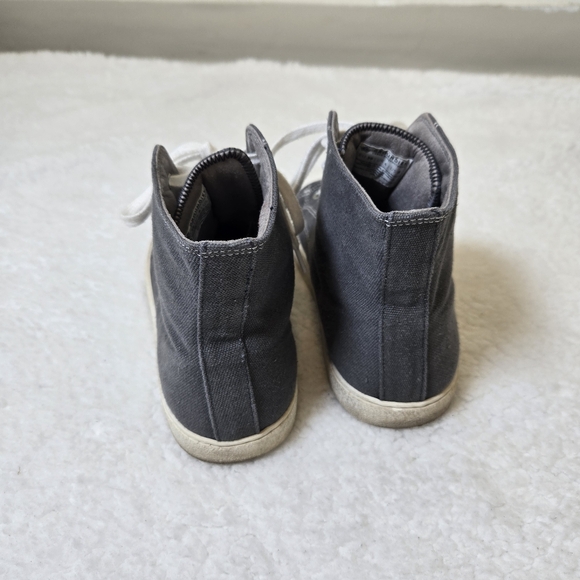 Groundies Barefoot High Top Sneakers US 8 EU 39 Lace Up Shoes Gray - Picture 4 of 8